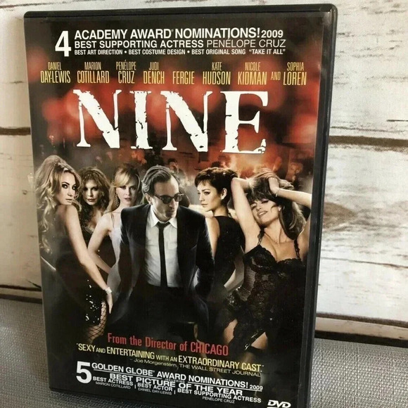 NINE (DVD, 2010) Daniel Day-Lewis, Penelope Cruz, Kate Hudson & more - Picture 1 of 4